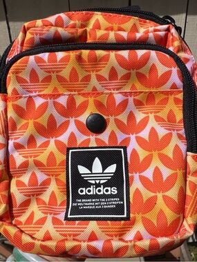 adidas Orange and Yellow Trefoil Mini Crossbody